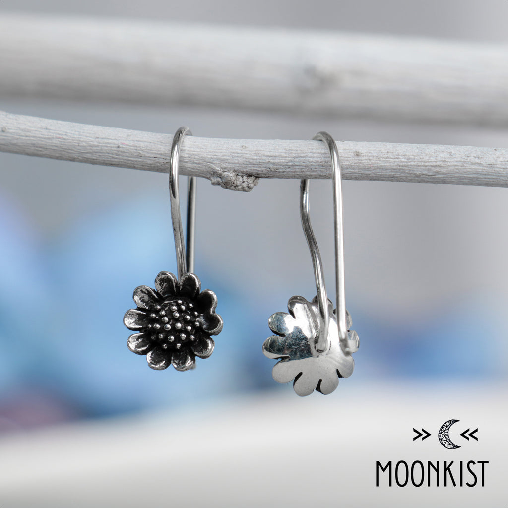 Dainty Sunflower Earrings  | Moonkist Designs