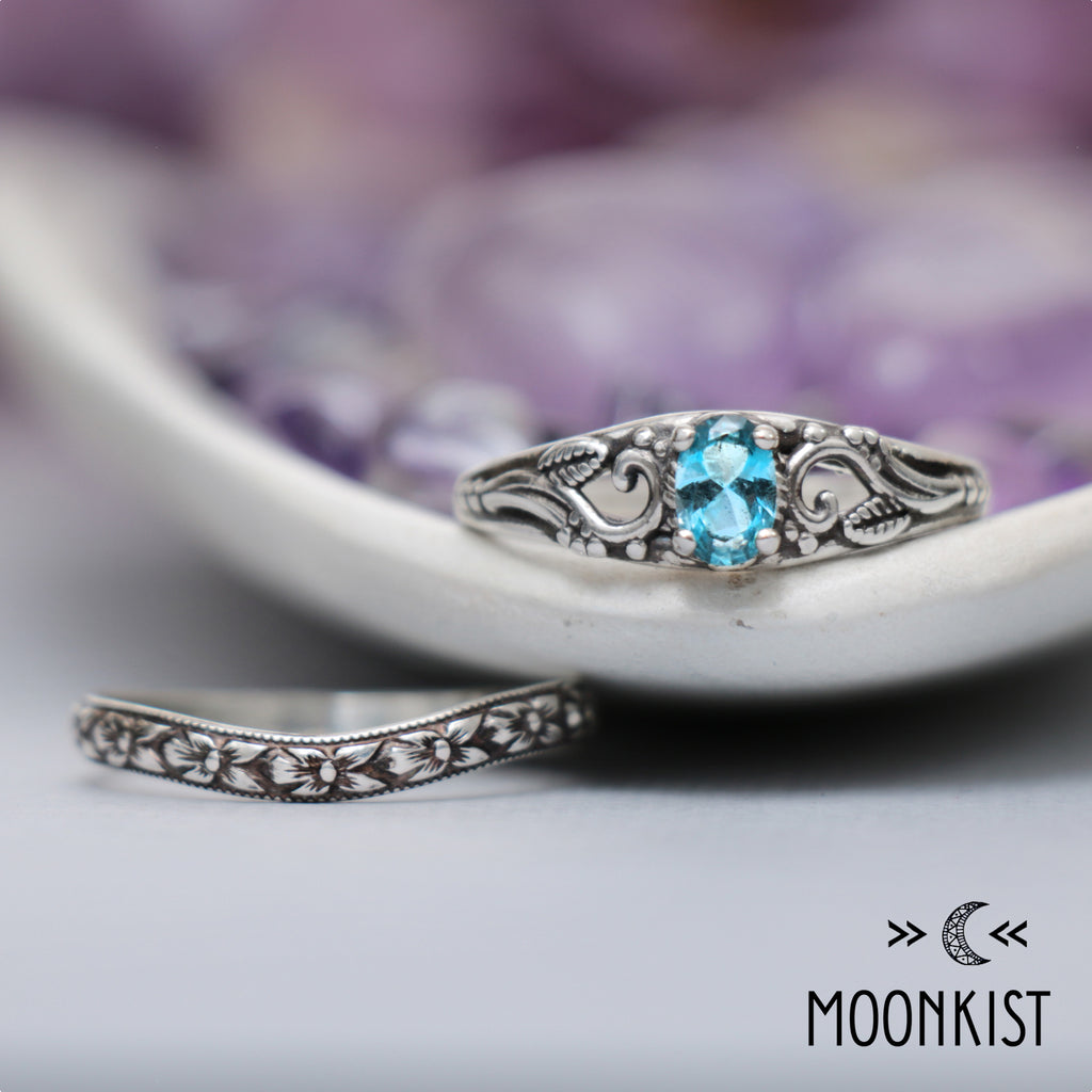Twig Leaf Bridal Ring Set for Women | Moonkist Designs
