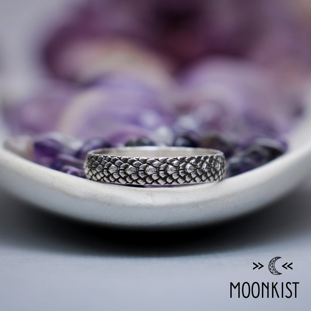925 Sterling Silver Dragon Wedding Ring | Moonkist Designs