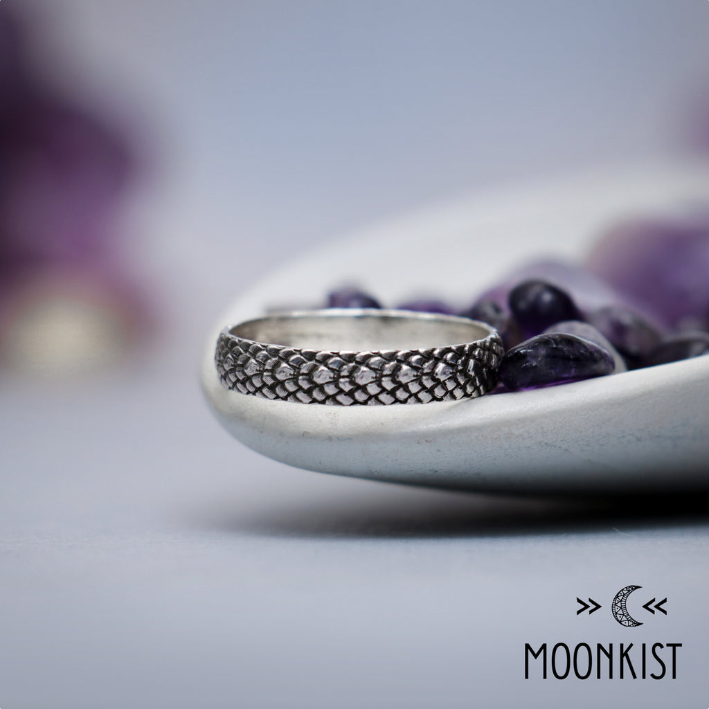 925 Sterling Silver Dragon Wedding Ring | Moonkist Designs