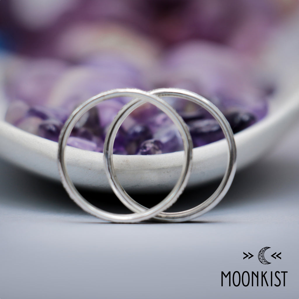 Fern Wedding Ring Set .925 Sterling Silver | Moonkist Designs