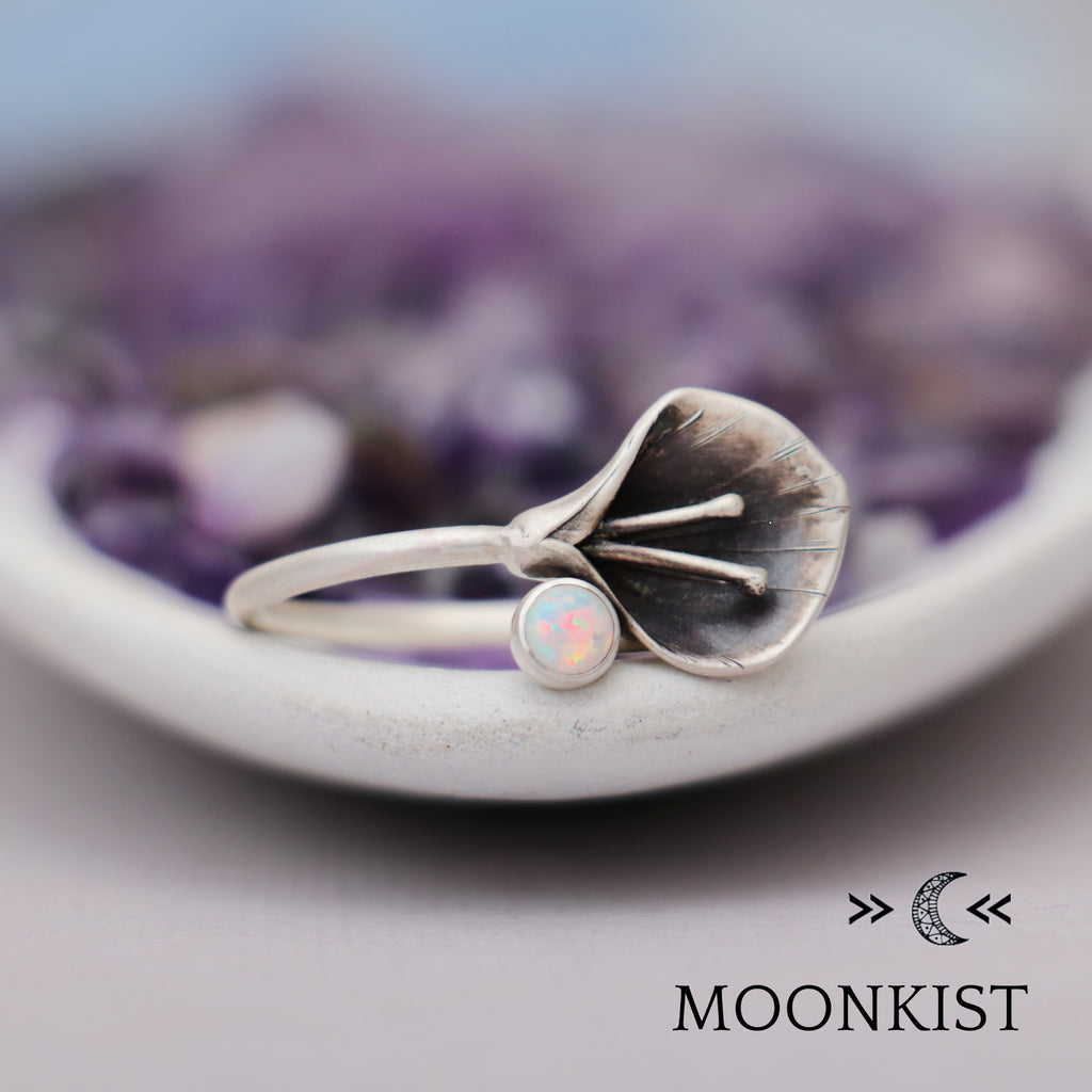 Art Deco Sterling Silver Calla Lily Flower Ring | Moonkist Designs | Moonkist Designs