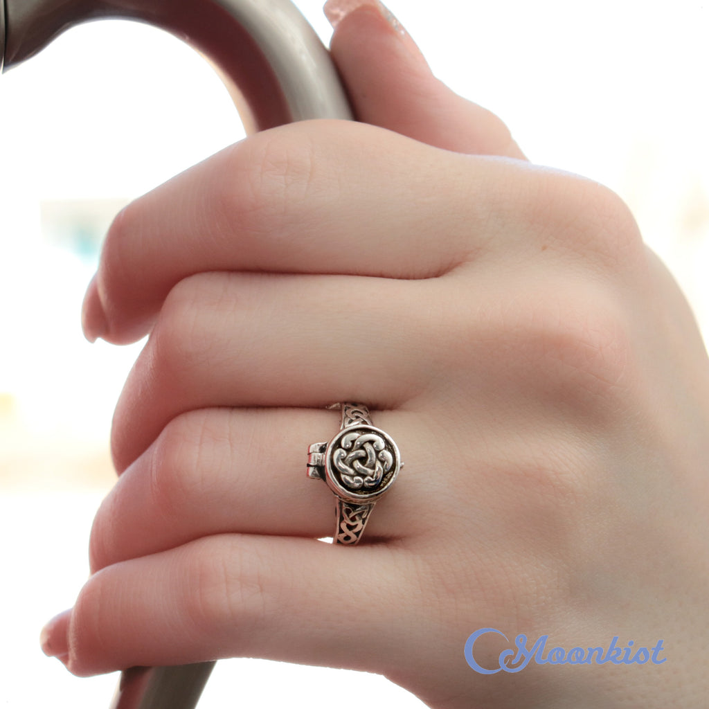Celtic Locket Ring | Moonkist Designs | Moonkist Designs