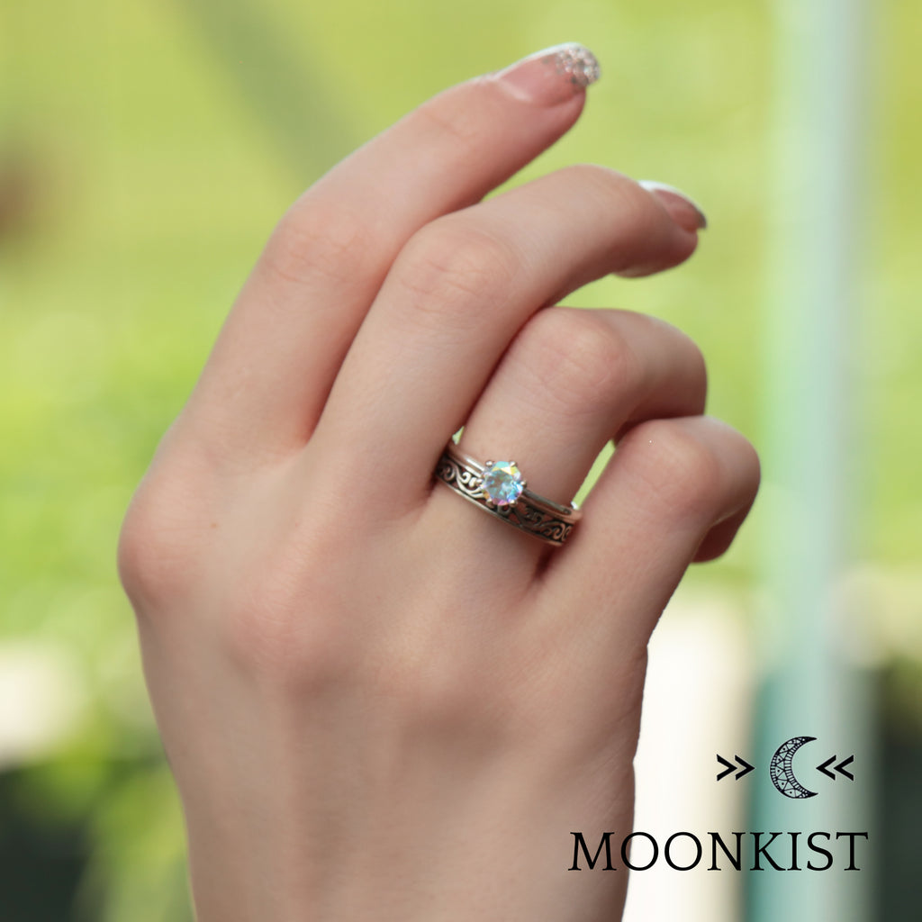 Vintage Vine Engagement Ring Set | Moonkist Designs | Moonkist Designs
