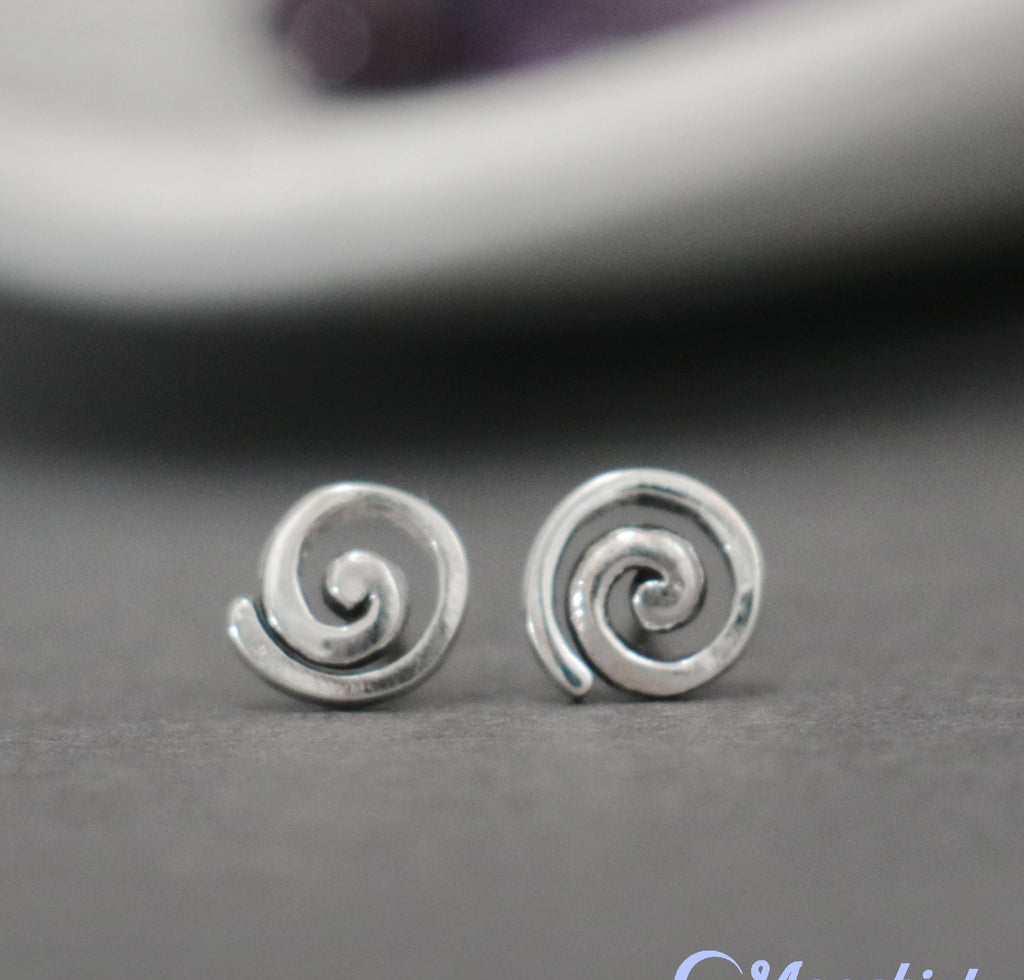 Spiral Stud Earrings | Moonkist Designs