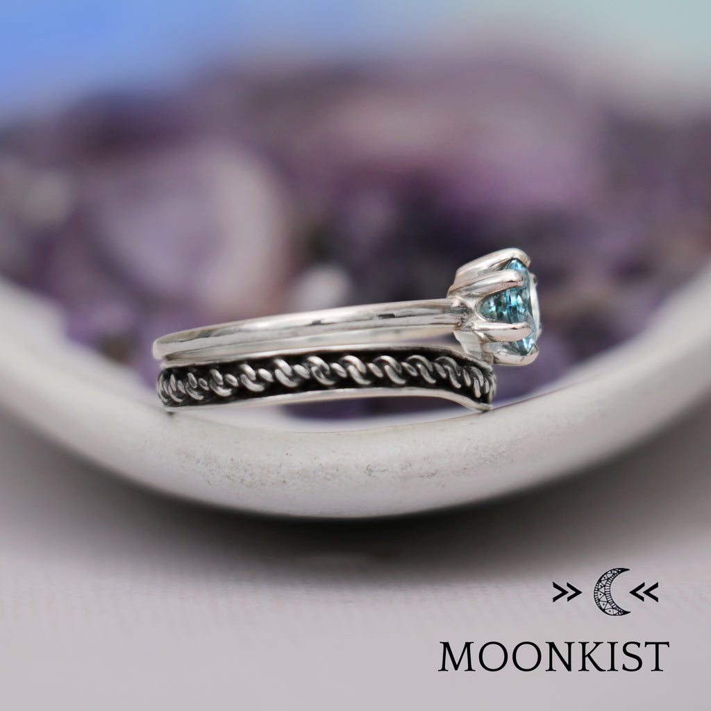 Eternity Trinity Knot Engagement Ring Set| Moonkist Designs | Moonkist Designs