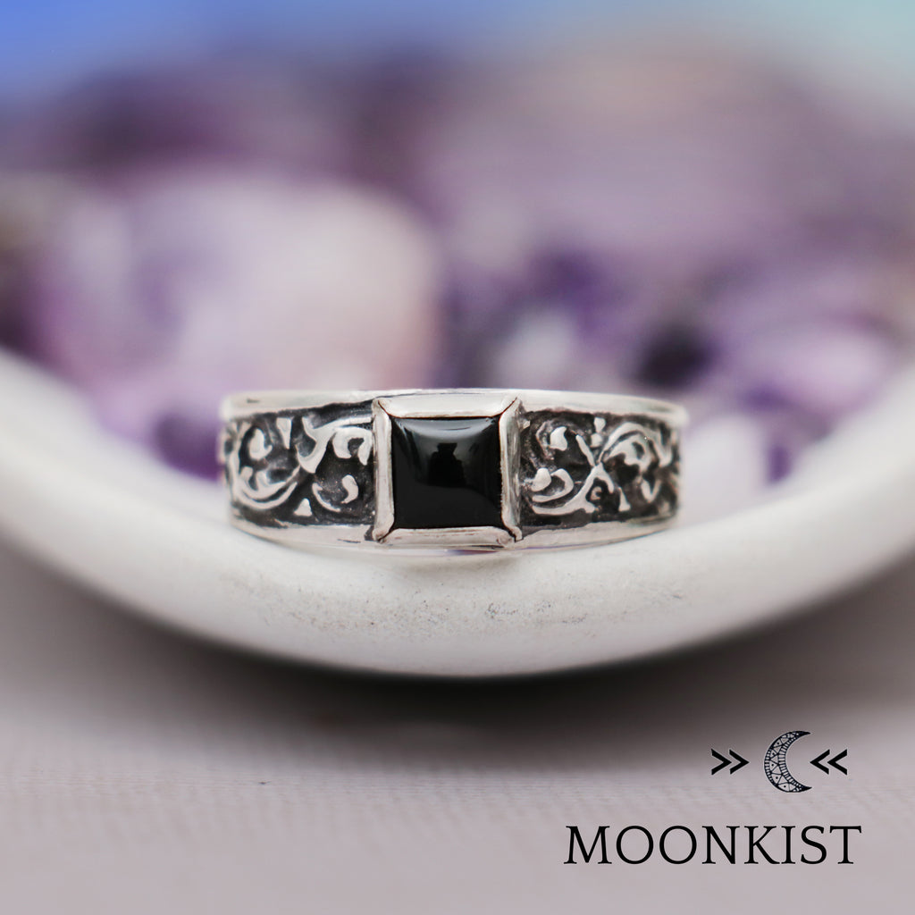 Square Black Onyx Ring  | Moonkist Designs | Moonkist Designs