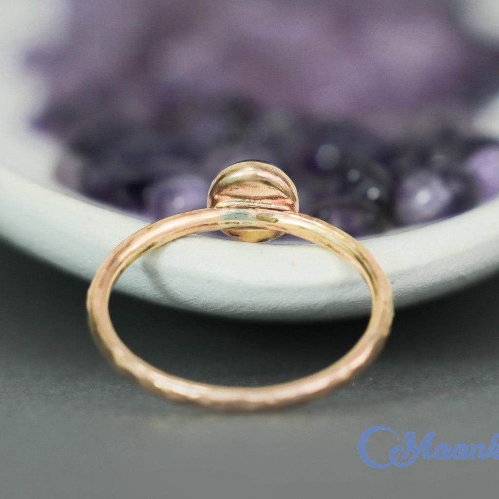 Delicate 14 K Gold Filled Labradorite Stacking Promise Ring | Moonkist Designs