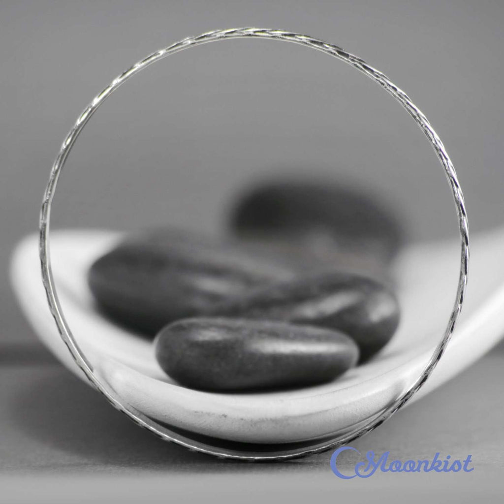 Celtic Silver Bangle Bracelet | Moonkist Designs