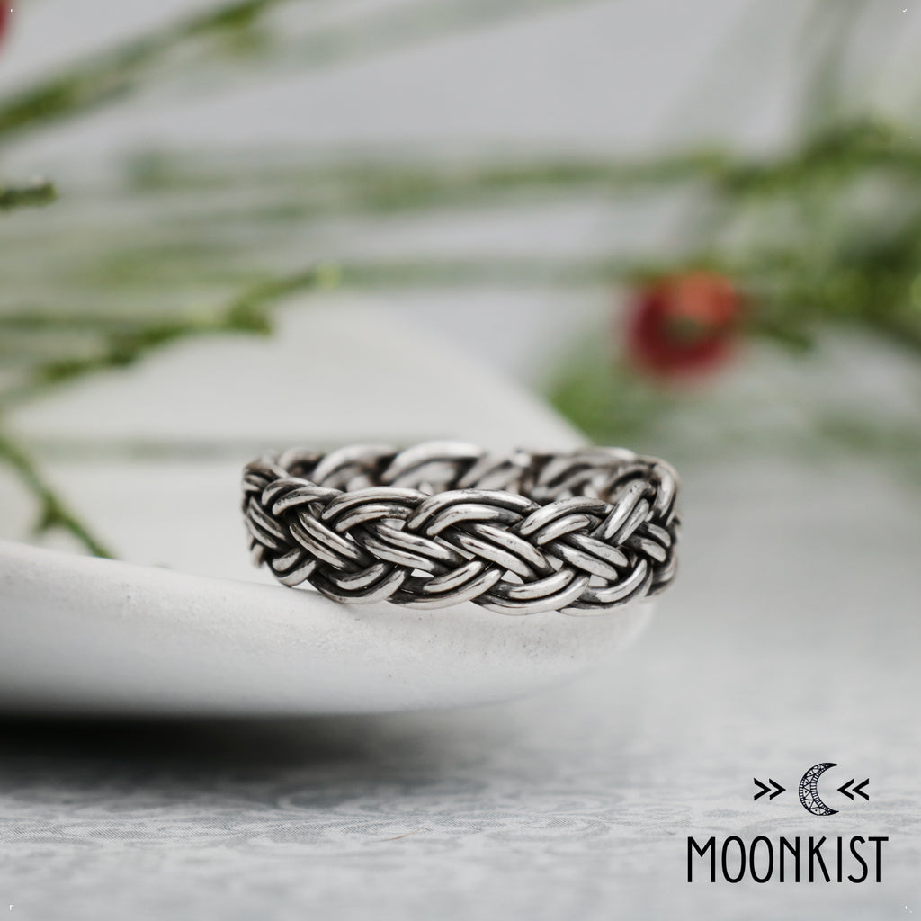 Silver Celtic Woven Wedding Band | Moonkist Designs