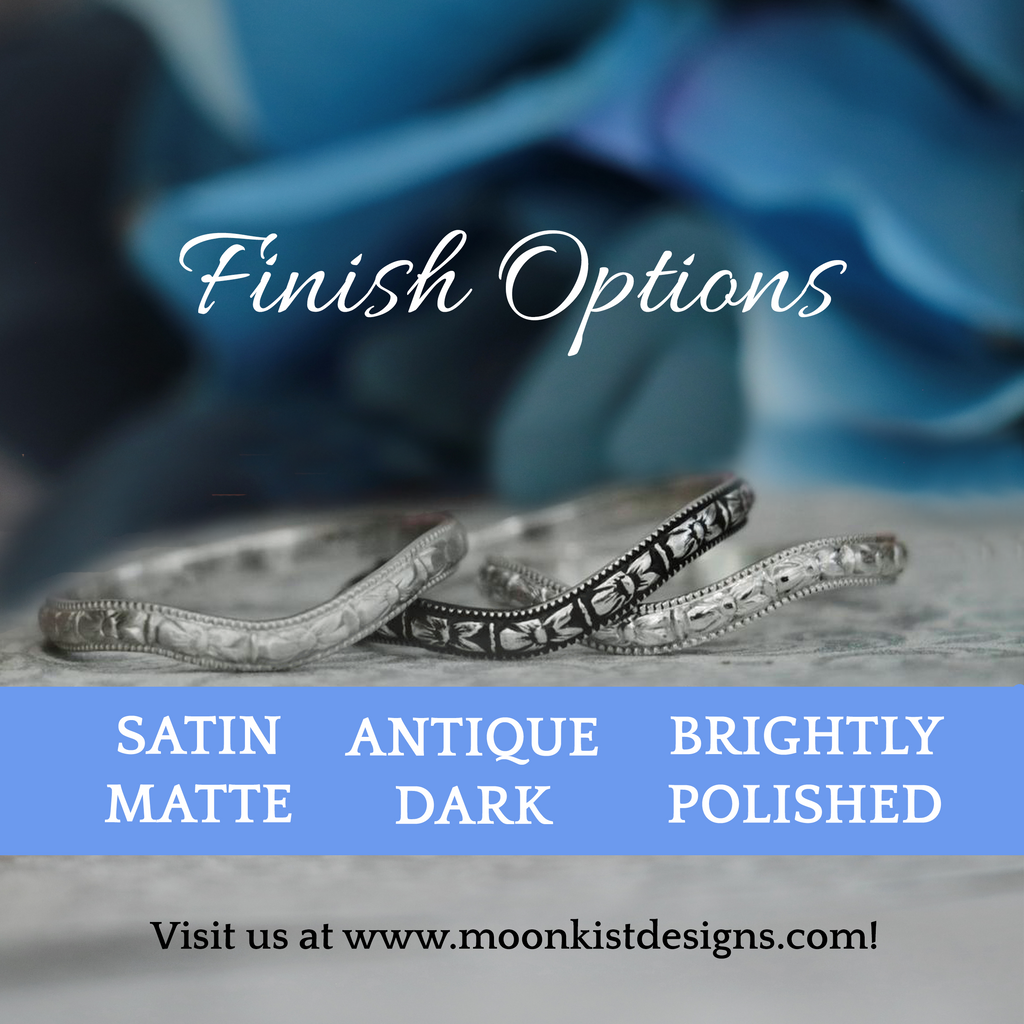 Silver Sun and Moon Engagement Promise Ring | Moonkist Designs | Moonkist Designs
