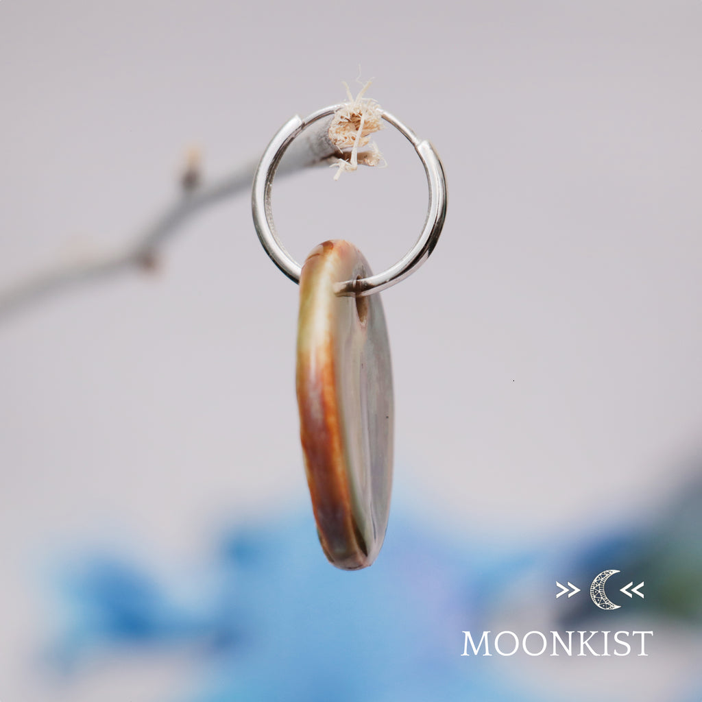 Terracotta Orange Ceramic Earrings  | Moonkist Designs | Moonkist Designs