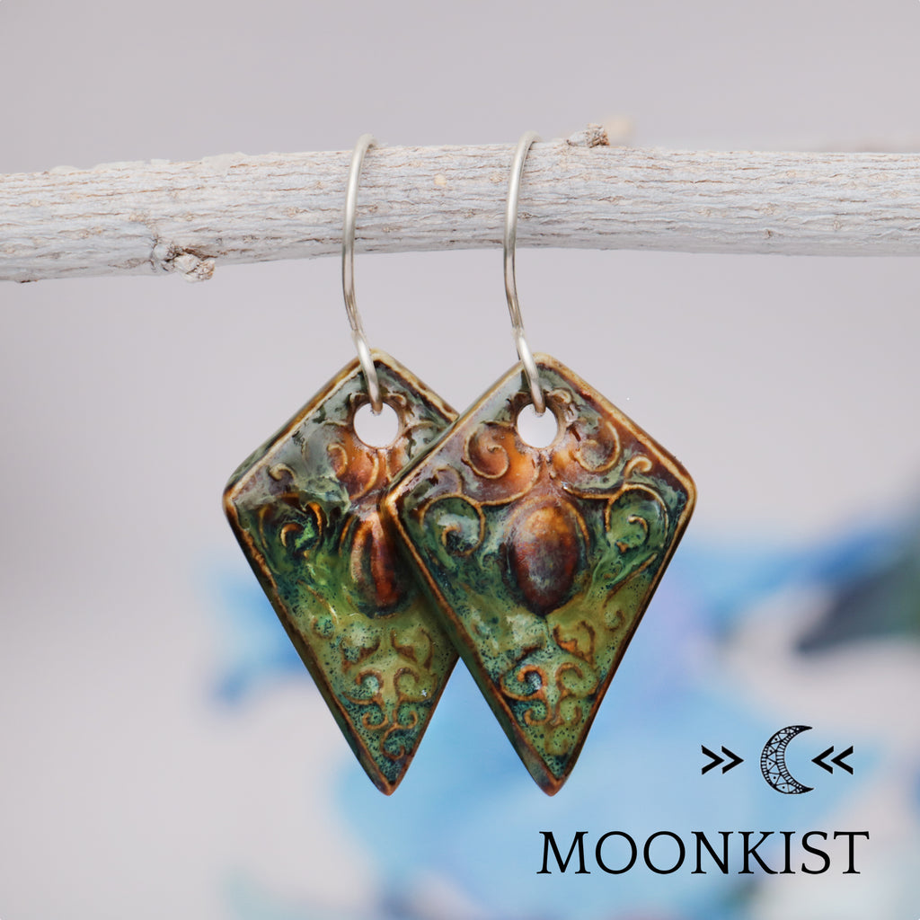 Boho Style Statement Ceramic Earrings | Moonkist Designs | Moonkist Designs