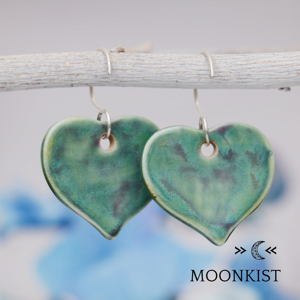 Romantic Heart Ceramic Earrings | Moonkist Designs | Moonkist Designs