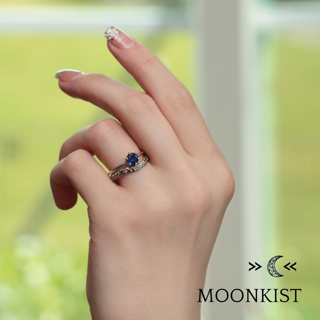 Retro Engagement Three Ring Set  | Moonkist Designs | Moonkist Designs