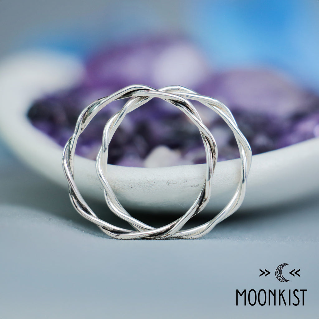 Simple Silver Loose Twist Vine Ring | Moonkist Designs