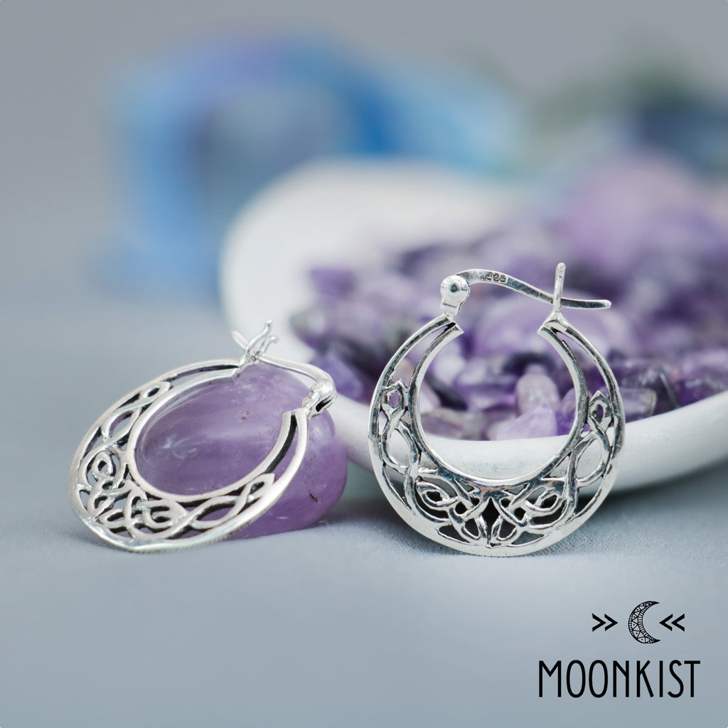 Celtic Hoop Earrings | Moonkist Designs