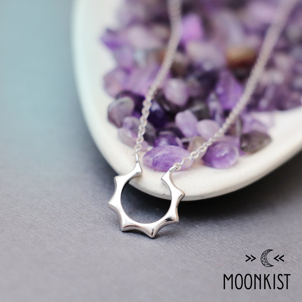 Simple Sun Charm Necklace | Moonkist Designs