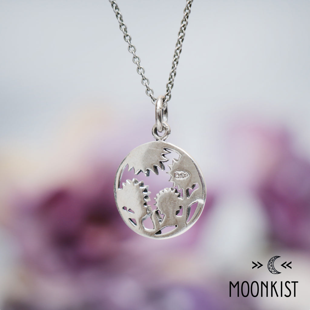 Sterling Silver Sun and Sunflower Pendant | Moonkist Designs