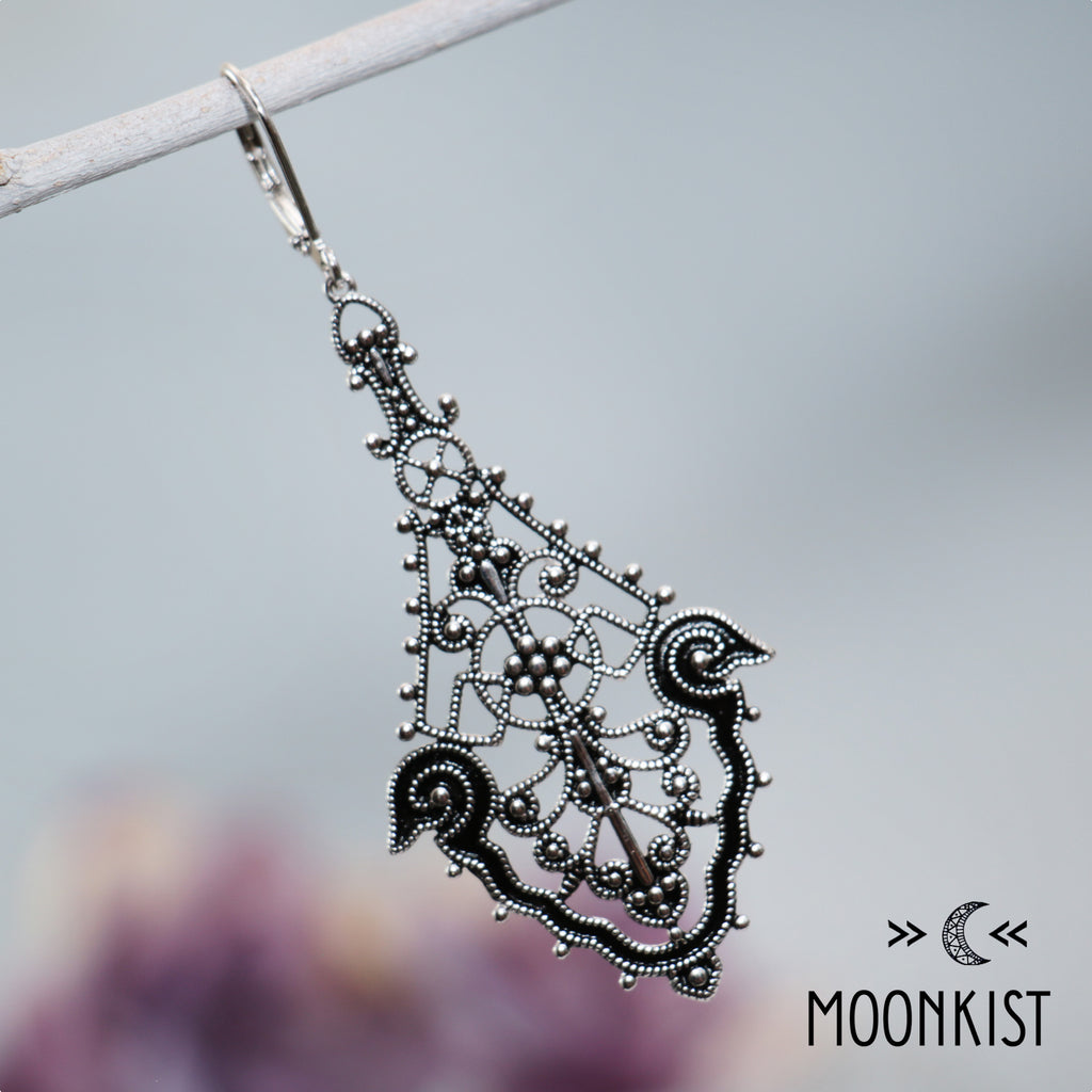 Sterling Silver Large Chandelier Dangle Earrings | Moonkist Designs