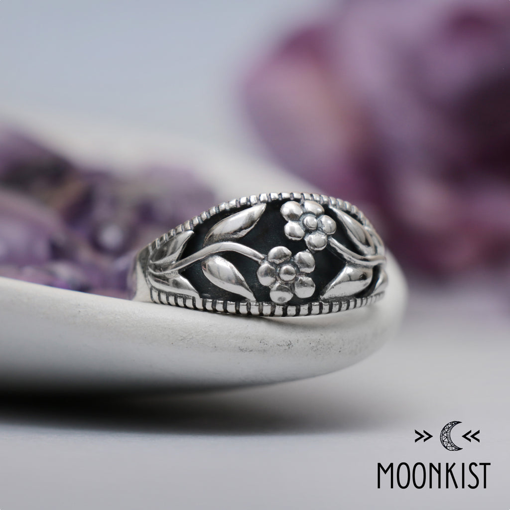 Sterling Silver Floral Ring  | Moonkist Designs