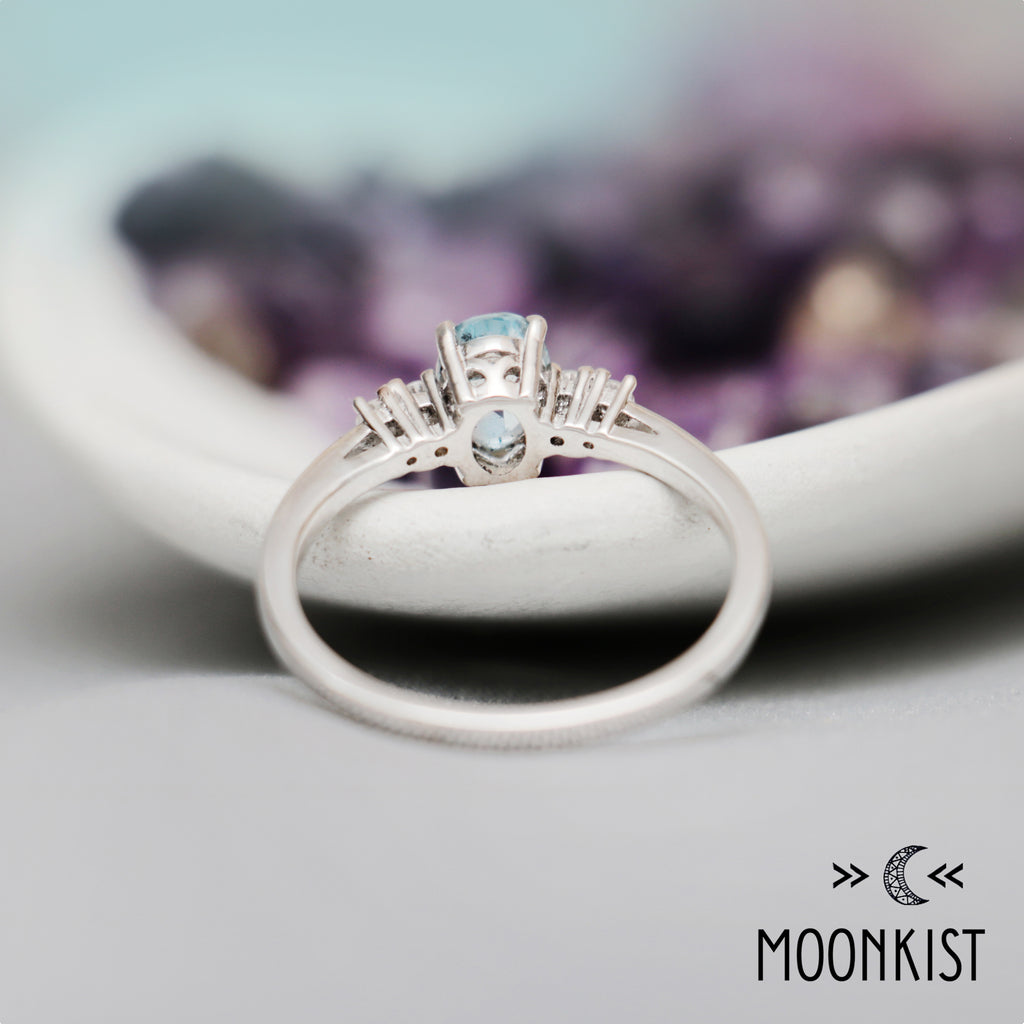 Blue Topaz Five Stone Ring | Moonkist Designs