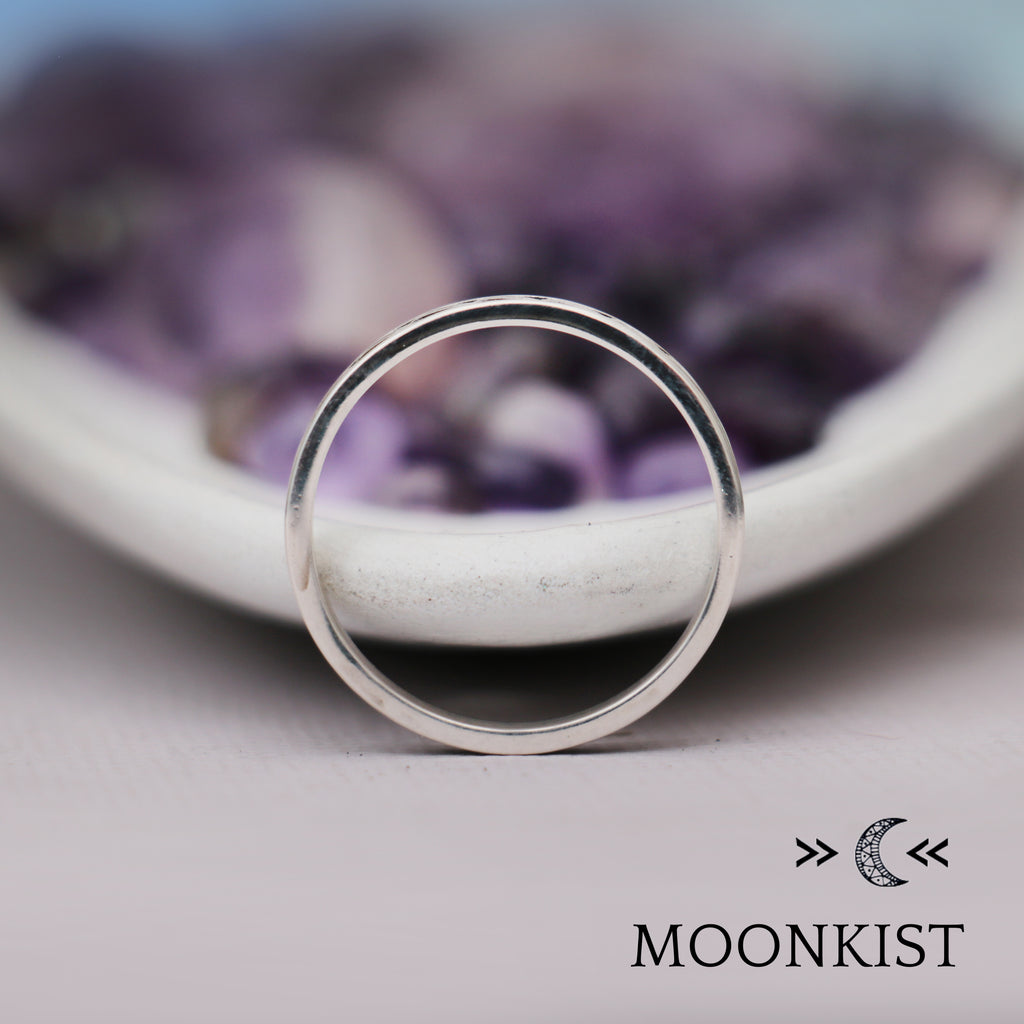 Sterling Silver Infinity Scroll Wedding Band  | Moonkist Designs | Moonkist Designs