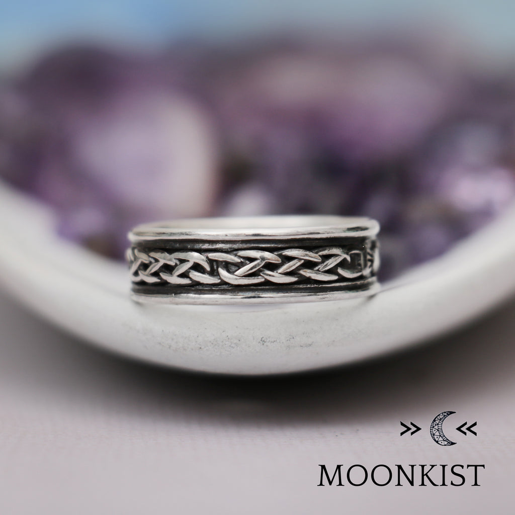 Sterling Silver Wide Claddagh Wedding Band | Moonkist Designs | Moonkist Designs