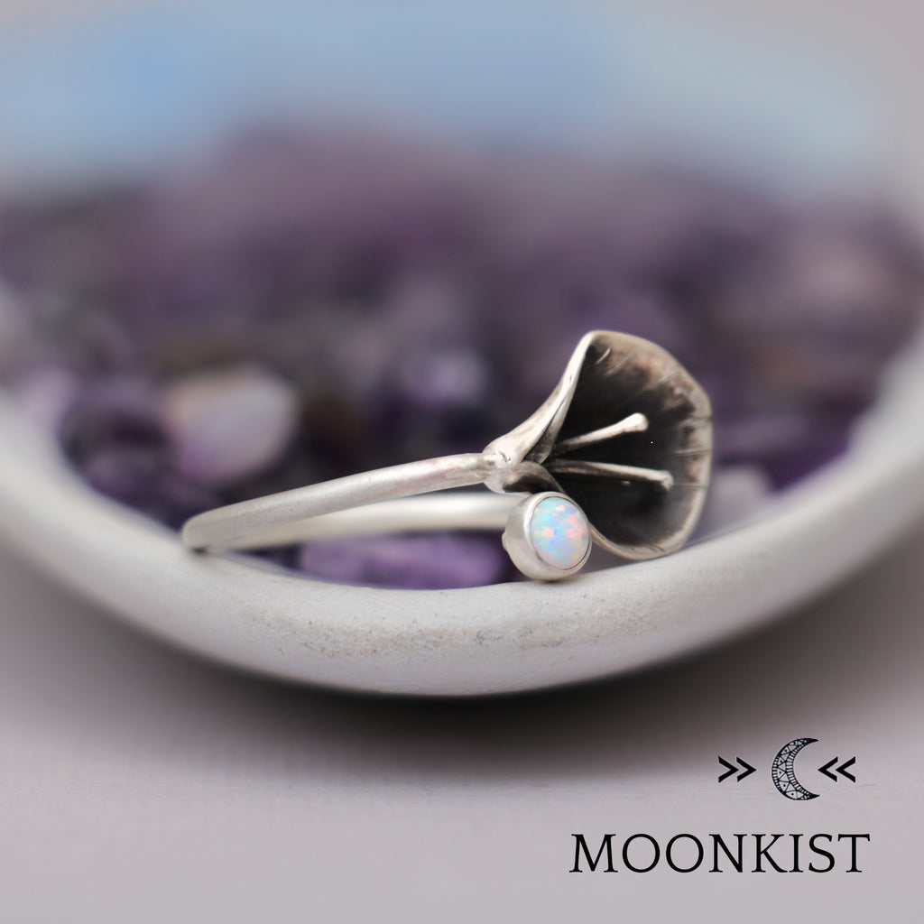 Art Deco Sterling Silver Calla Lily Flower Ring | Moonkist Designs | Moonkist Designs