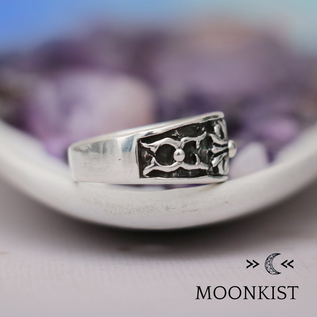Medieval Cross Wedding Band for Men | Moonkist Designs | Moonkist Designs