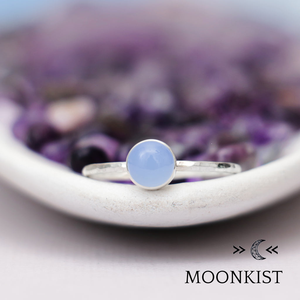 Sterling Silver Blue Chalcedony Ring  | Moonkist Designs | Moonkist Designs