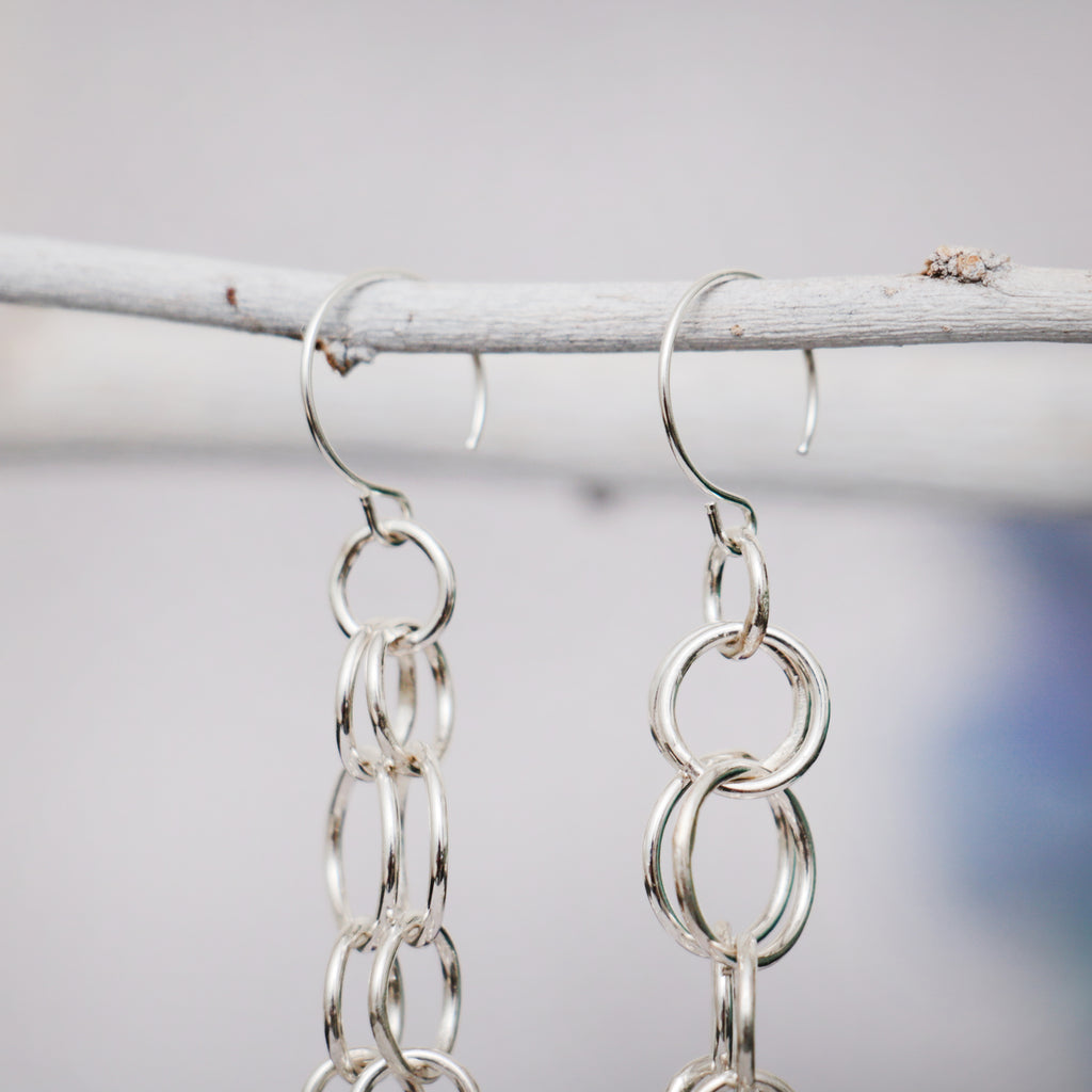 Long Sterling Silver Earrings  | Moonkist Designs | Moonkist Designs