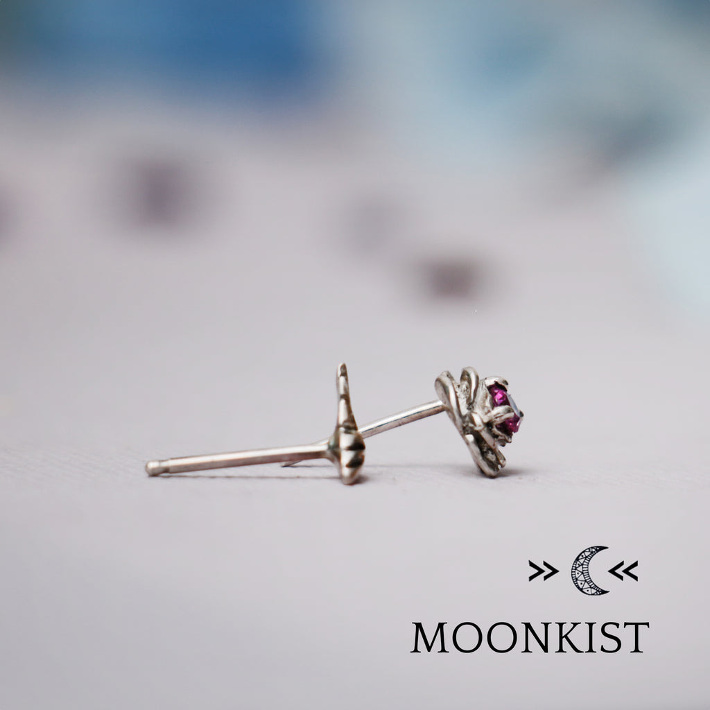Mismatched Hummingbird and Rose Earrings | Moonkist Designs | Moonkist Designs