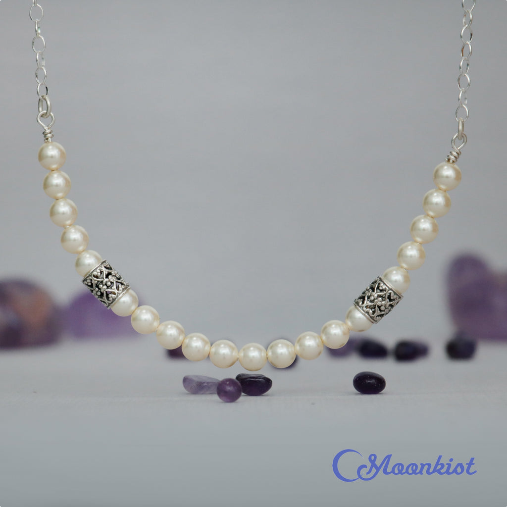 Romantic Pearl Necklace| Moonkist Designs | Moonkist Designs