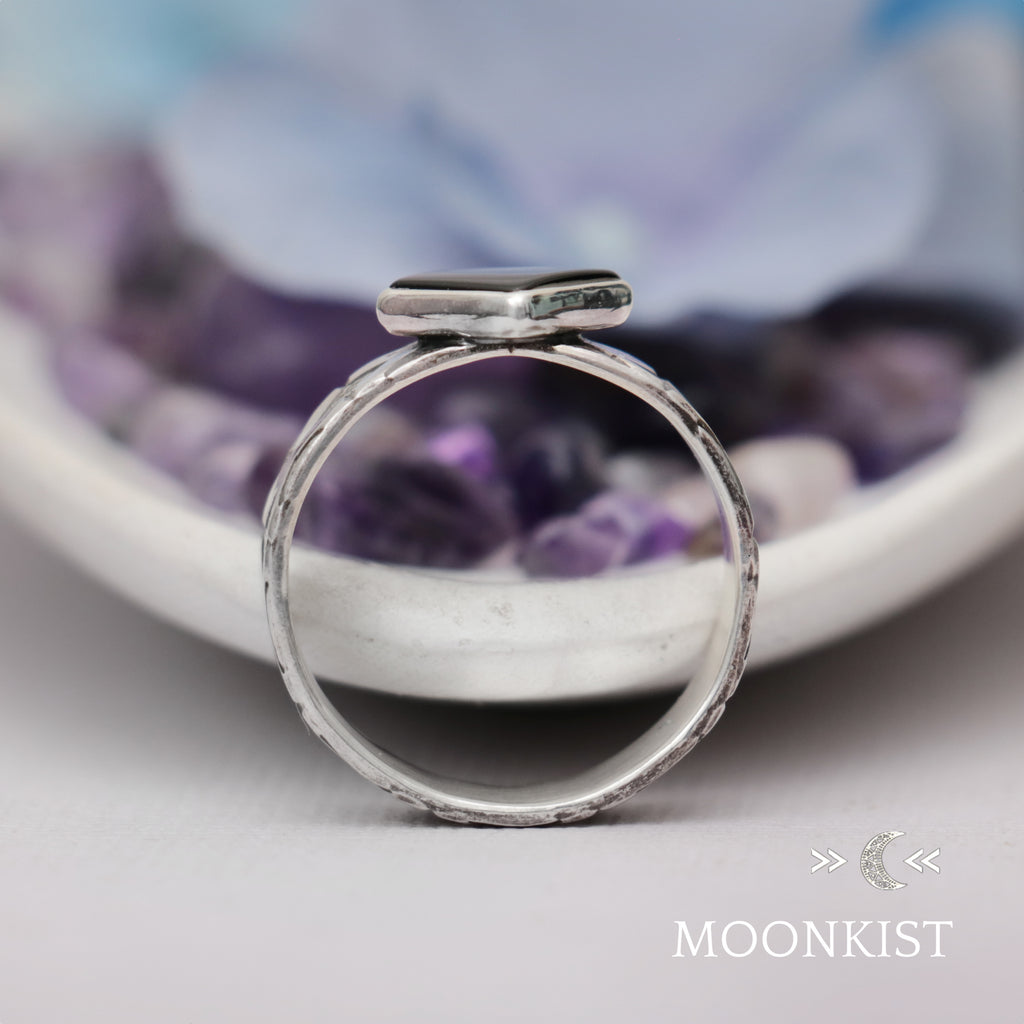 Sterling Silver Square Onyx Ring| Moonkist Designs | Moonkist Designs
