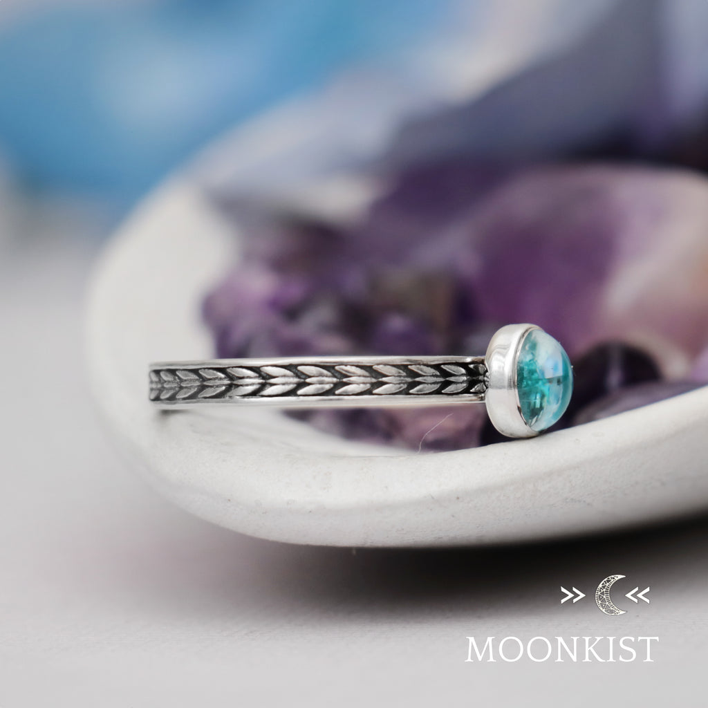 Sterling Silver Arrow Gemstone Promise Ring  | Moonkist Designs | Moonkist Designs