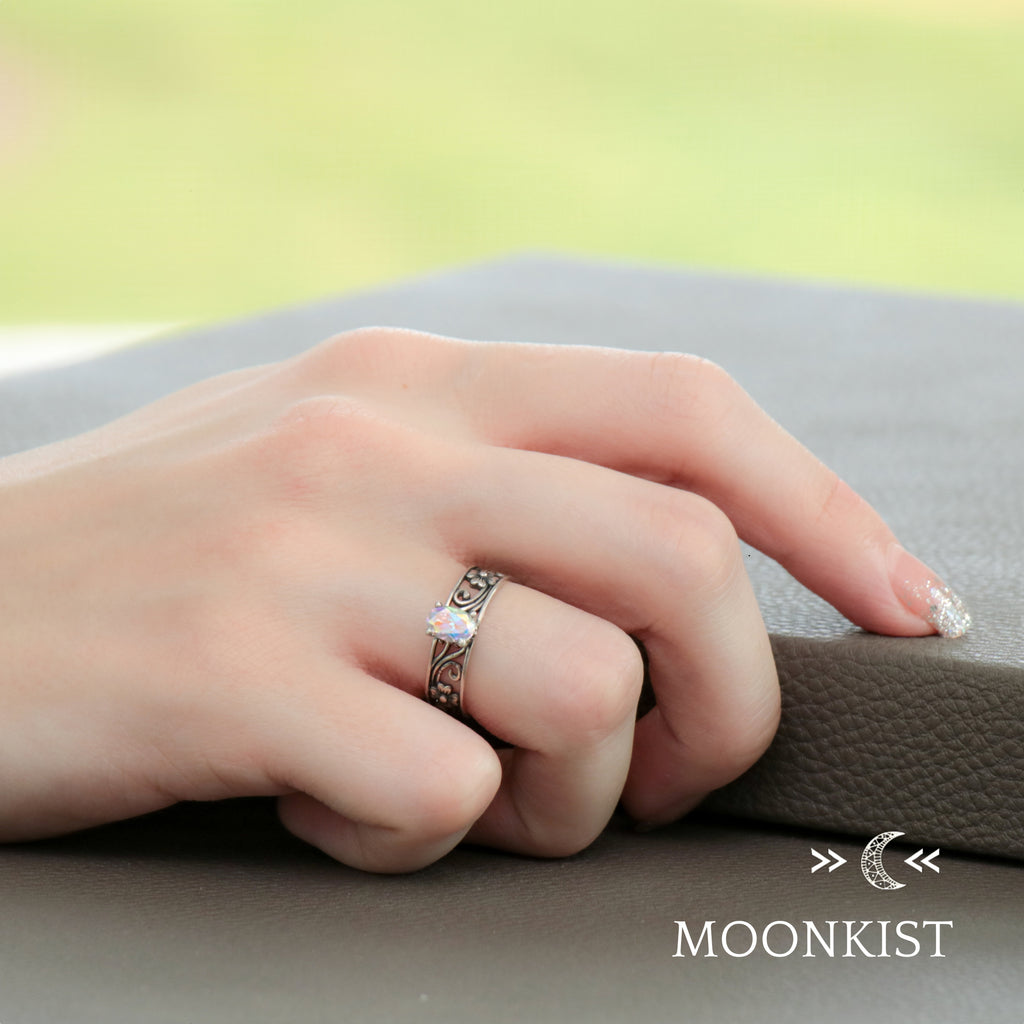 Magnolia Wedding Ring Set | Moonkist Designs | Moonkist Designs