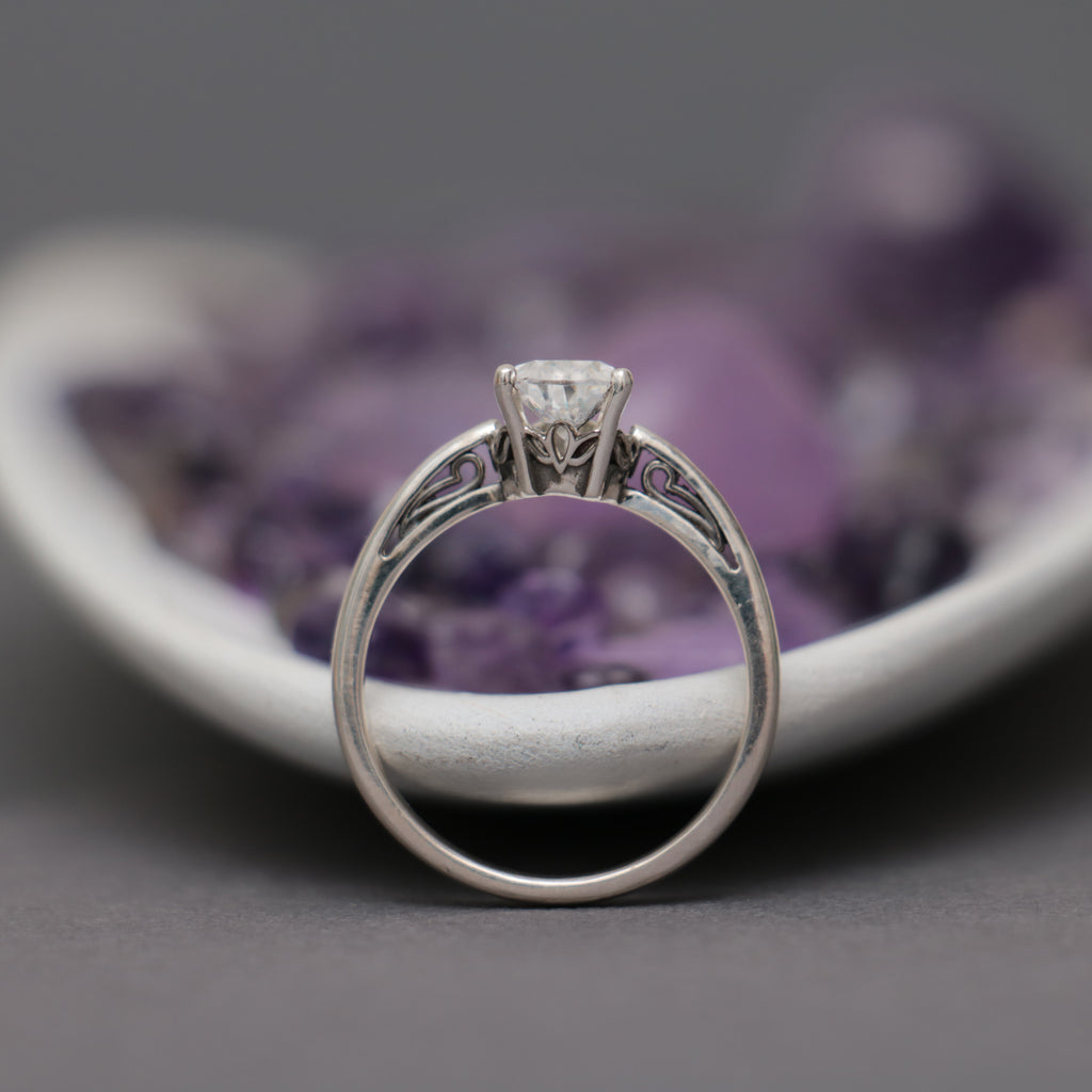 Pear Cathedral Engagement Ring | Moonkist Designs | Moonkist Designs