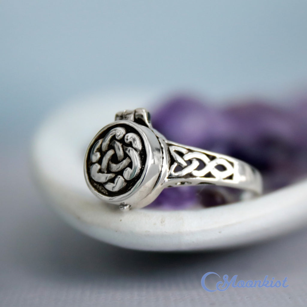 Celtic Locket Ring | Moonkist Designs