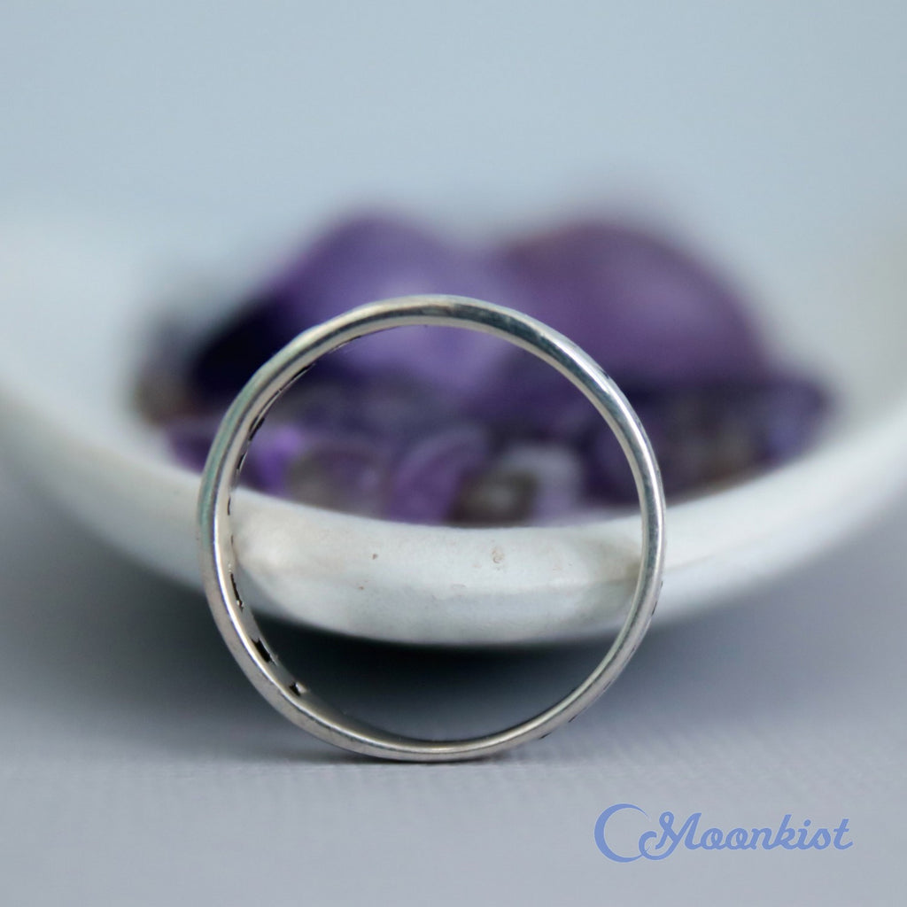Bohemian Sterling Silver Womens Wedding Ring | Moonkist Designs