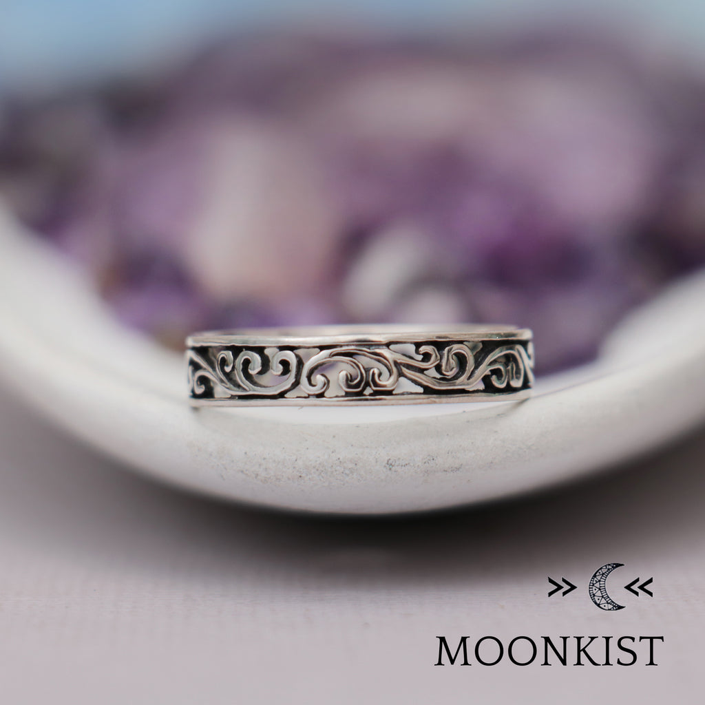 Vine Filigree Wedding Band | Moonkist Designs | Moonkist Designs