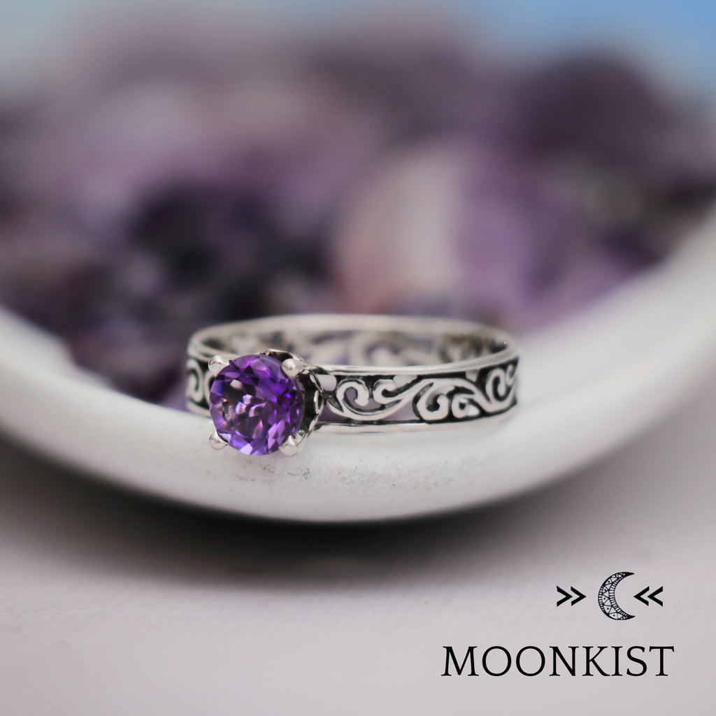 Vine Filigree Wedding Promise Ring | Moonkist Designs | Moonkist Designs