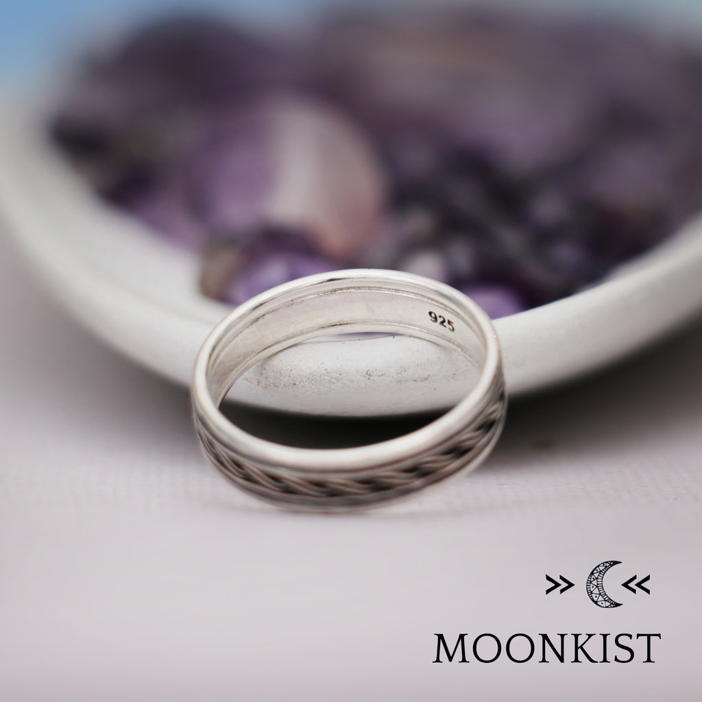 Antique Style Infinity Mens Wedding Band | Moonkist Designs
