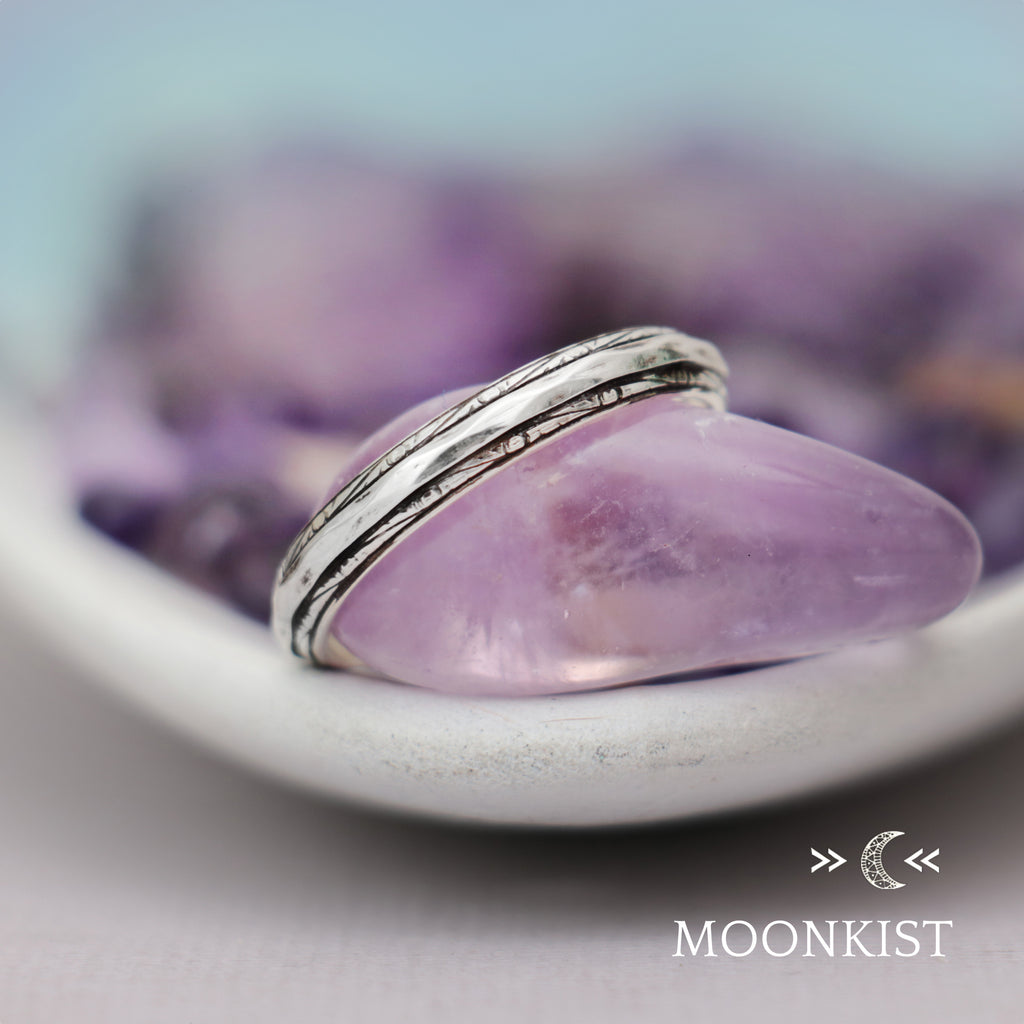 4mm Hand Engraved Comfort Fit Wedding Ring for Men or Women | Moonkist Designs