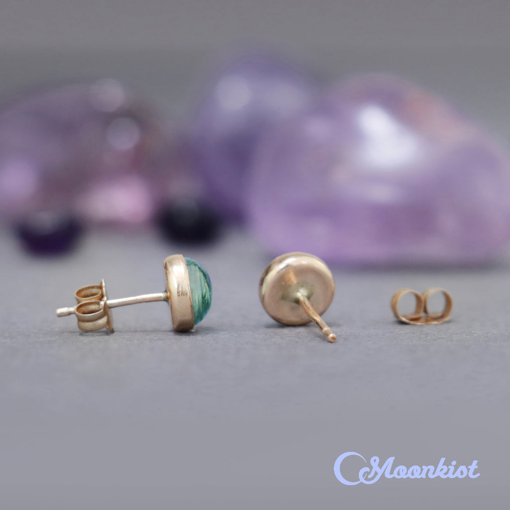 14K Gold Filled Aquamarine Small Stud Earrings  | Moonkist Designs