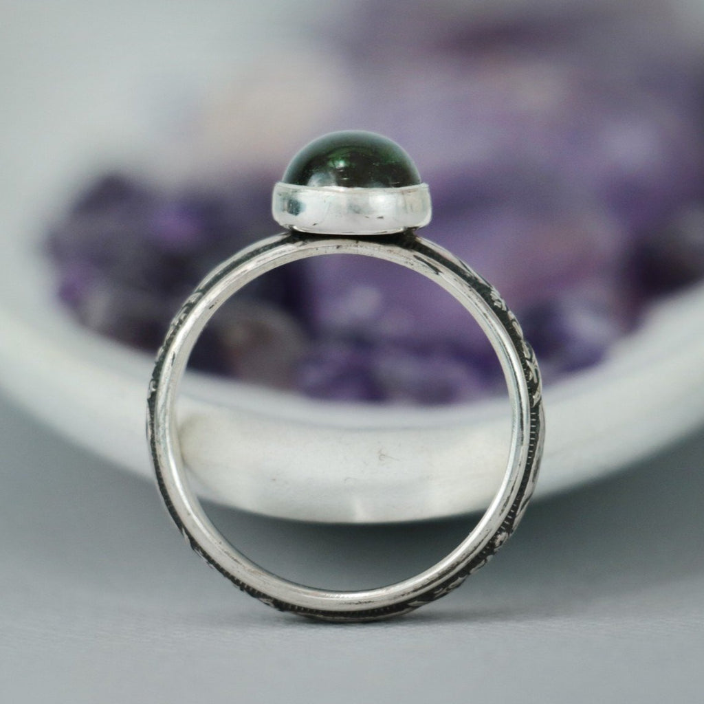 Silver Labradorite Lily Statement Ring | Moonkist Designs