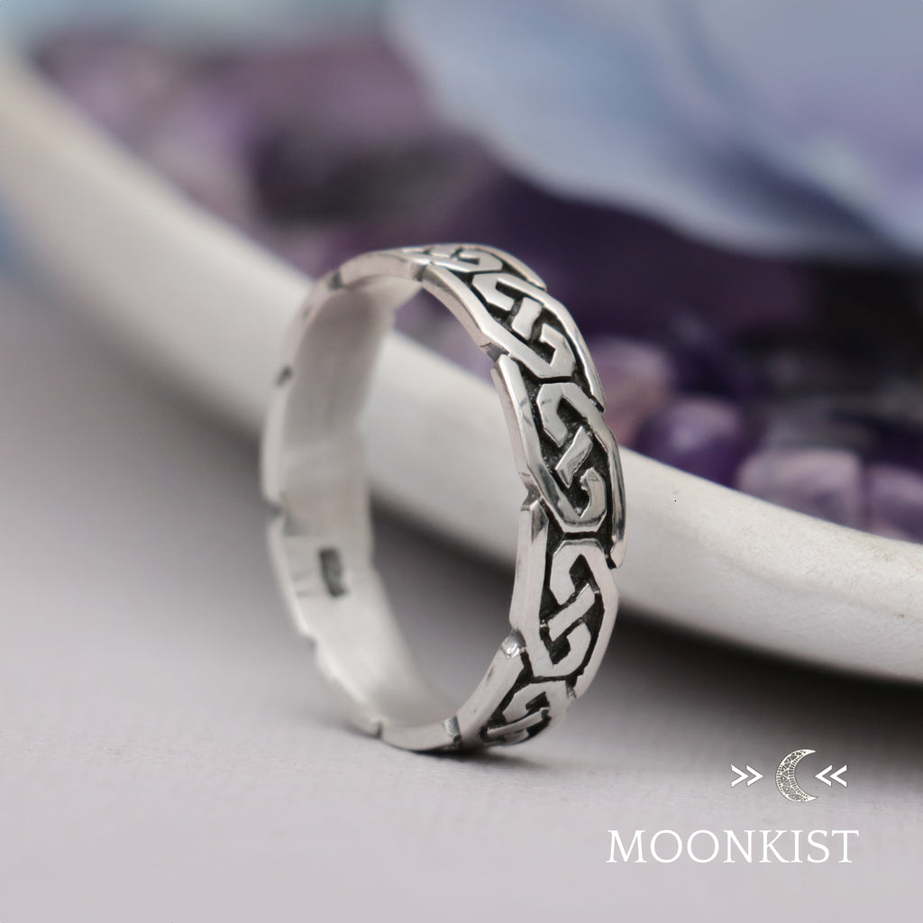 Celtic Love Knot Wedding Band | Moonkist Designs