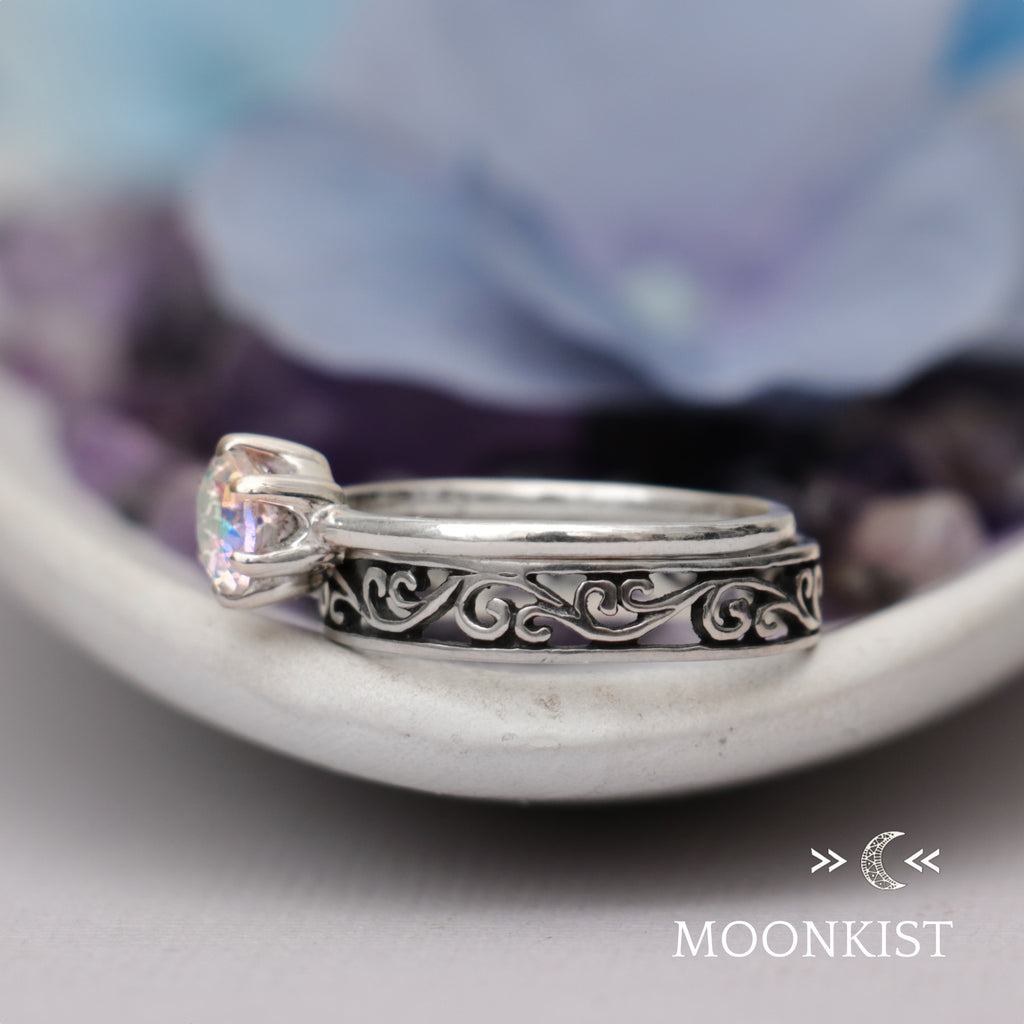 Vintage Vine Engagement Ring Set | Moonkist Designs | Moonkist Designs