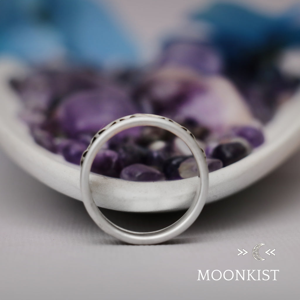 Forest Moon Mens Wedding Band  | Moonkist Designs | Moonkist Designs