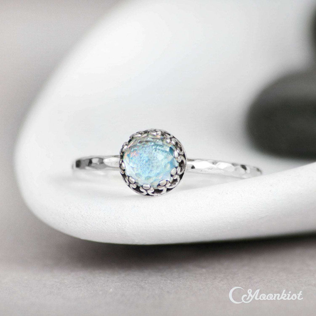 Blue Topaz Promise Ring, December Birthstone | Moonkist Designs